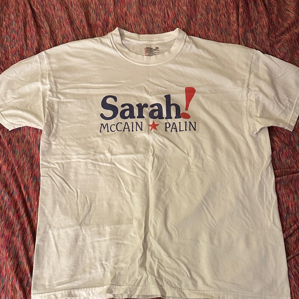 Sarah Palin Hanes ComfortSoft White Tee